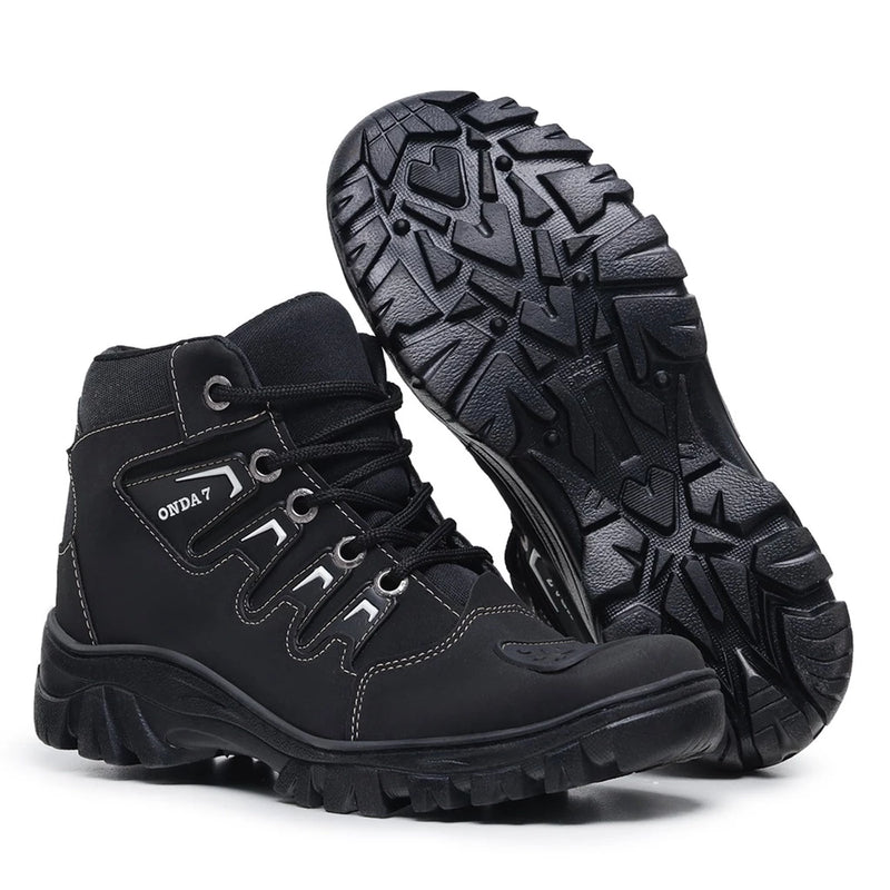 Kit Bota Coturno Masculino Caterpillar Adventure Onset + Chinelo + Carteira + Cinto e Relógio