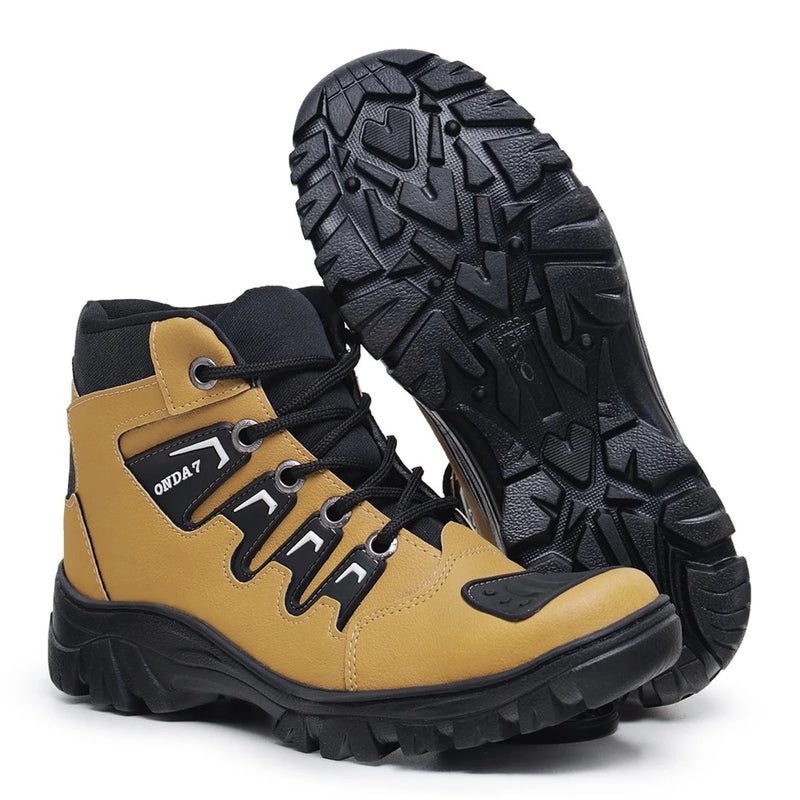 Kit Bota Coturno Masculino Caterpillar Adventure Onset + Chinelo + Carteira + Cinto e Relógio