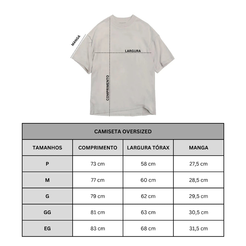 Kit Camisetas  Oversized Streetwear Masculina 100% Algodão 30.1 Padrão Americano