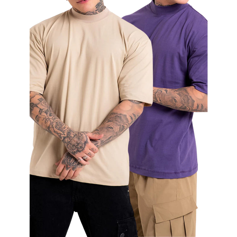 Kit Camisetas  Oversized Streetwear Masculina 100% Algodão 30.1 Padrão Americano