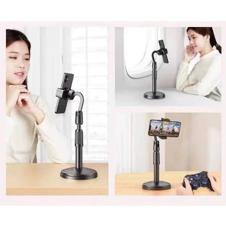 Suporte Para Celular De Mesa TikTok Para Com Altura Ajustavel Angulo 360º Universal