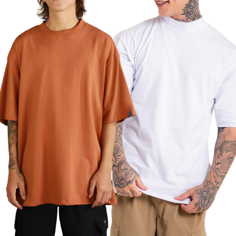 Kit Camisetas  Oversized Streetwear Masculina 100% Algodão 30.1 Padrão Americano