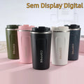 Caneca Copo De Café Coffee Com Termômetro DIGITAL Isolado Termico de Aço Inoxidável 500ml